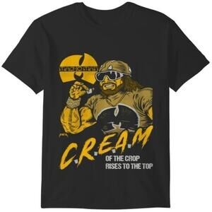 Cream Macho Man Classic Rock Band Graphic T-Shirt